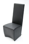 Maud Modern Black Leatherette Dining Chair