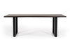 Leon Modern Umber Wood Live Edge Dining Table