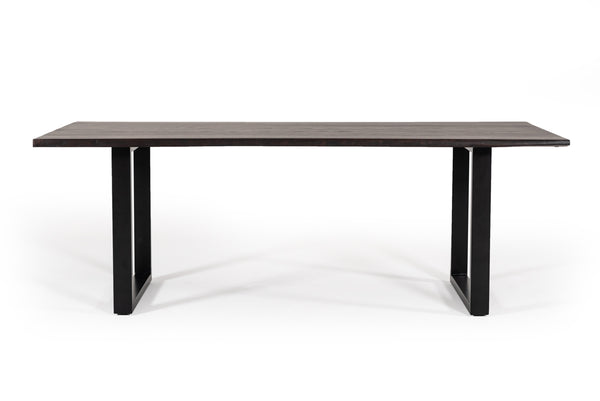 Modrest Leon Modern Umber Wood Live Edge Dining Table Model VGWH181120310