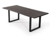 Leon Modern Umber Wood Live Edge Dining Table
