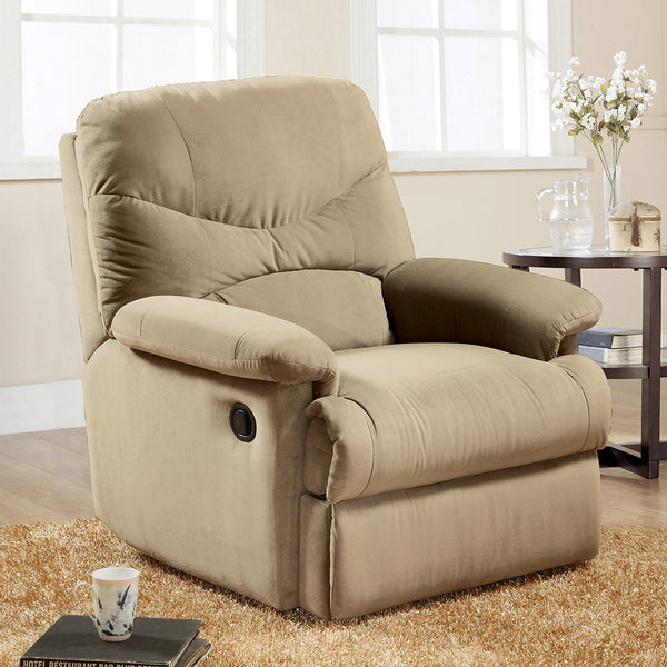 ACME Arcadia Beige Microfiber Motion Recliner Model 00626