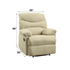 ACME Arcadia Beige Microfiber Motion Recliner Model 00626