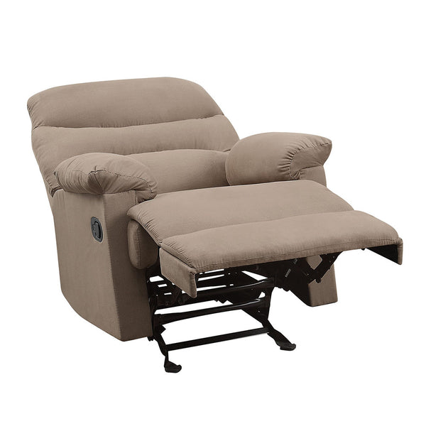 ACME Arcadia Light Brown Microfiber Motion Recliner Model 00627