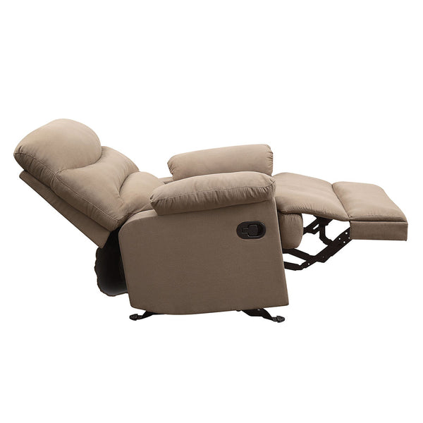 ACME Arcadia Light Brown Microfiber Motion Recliner Model 00627