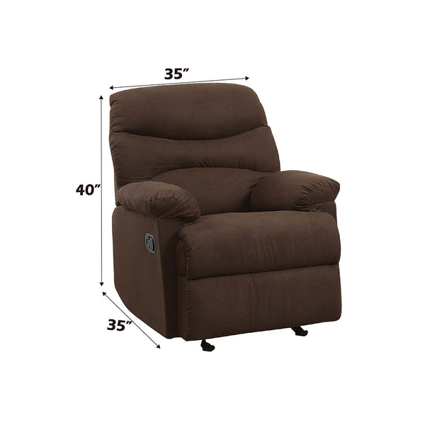 ACME Arcadia Chocolate Microfiber Motion Recliner Model 00632W