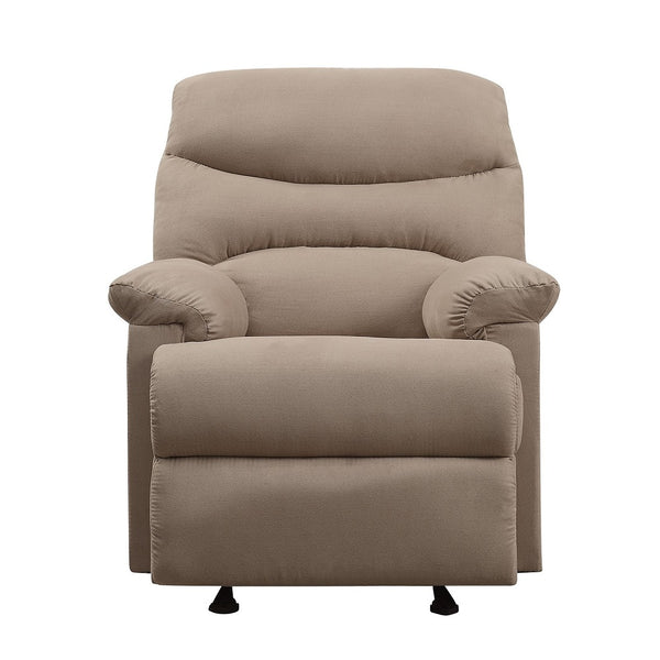 ACME Arcadia Light Brown Microfiber Motion Glider Recliner Model 00634