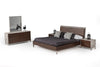 Nova Domus Conner Modern Dark Walnut & Faux Concrete Bed Model VGAN-CONNER-BED-DK