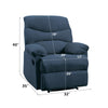 ACME Arcadia Blue Woven Fabric Motion Recliner Model 00700