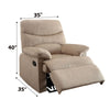 ACME Arcadia Beige Woven Fabric Motion Recliner Model 00702