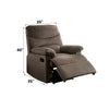 ACME Arcadia Light Brown Woven Fabric Motion Recliner Model 00703
