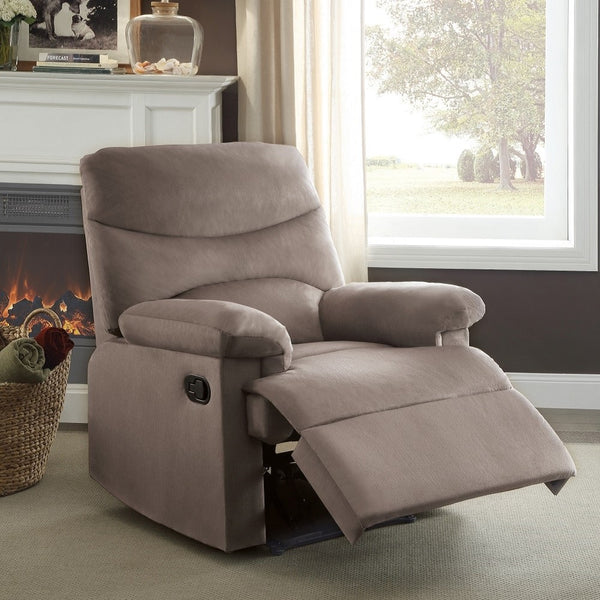 ACME Arcadia Light Brown Woven Fabric Motion Recliner Model 00703
