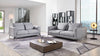 Divani Casa Beaman Modern Grey Fabric Sofa Set Model VGMB-C021-SOFA-SET-GRY
