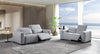 Divani Casa Bode Modern Grey Fabric Sofa With 2 Recliners Model VGMB-R211-P1-SOFA-M31