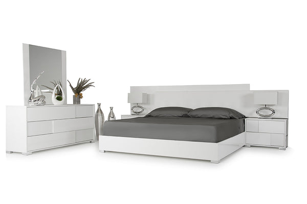 Monza Italian Modern White Dresser