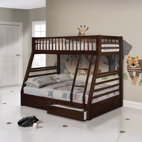 ACME Jason Espresso Bunk Bed(Twin | Full)Model 02020W