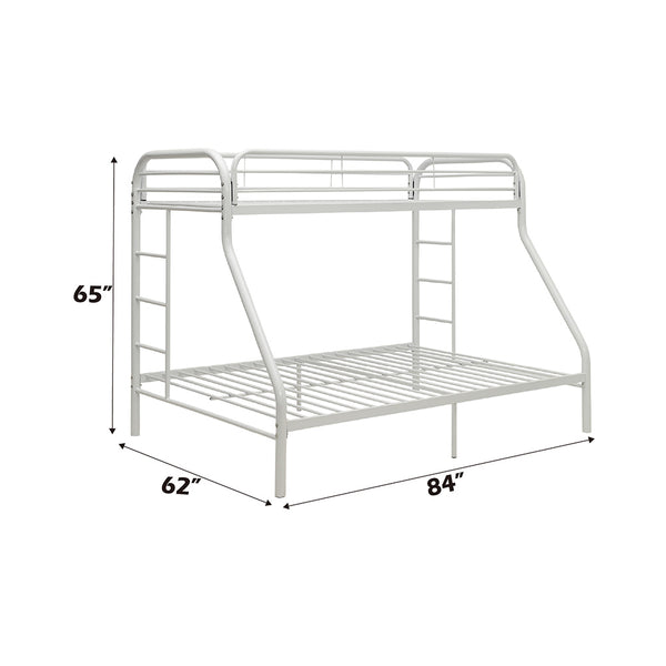 ACME Tritan White Bunk Bed (T XL/Q) Model 02052WH