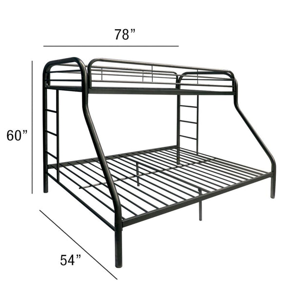 ACME Tritan Black Bunk Bed(Twin | Full)Model 02053BK
