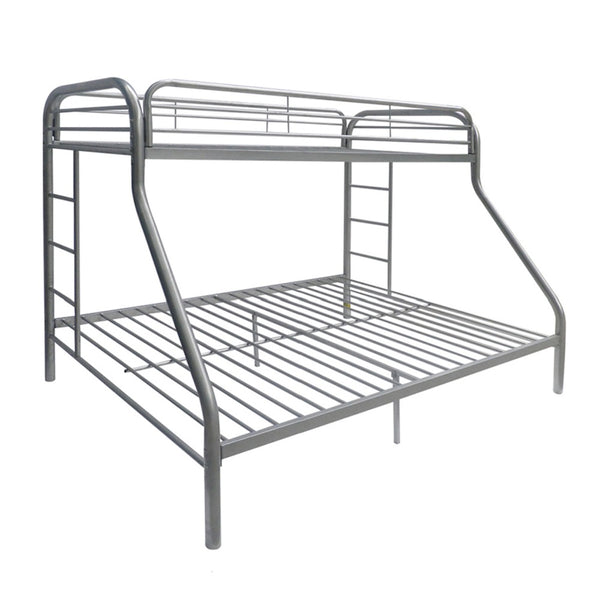 ACME Tritan Silver Bunk Bed(Twin | Full)Model 02053SI