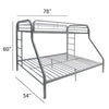 ACME Tritan Silver Bunk Bed(Twin | Full)Model 02053SI