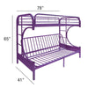 ACME Eclipse Purple Futon Bunk Bed(Twin | Full)Model 02091W-PU