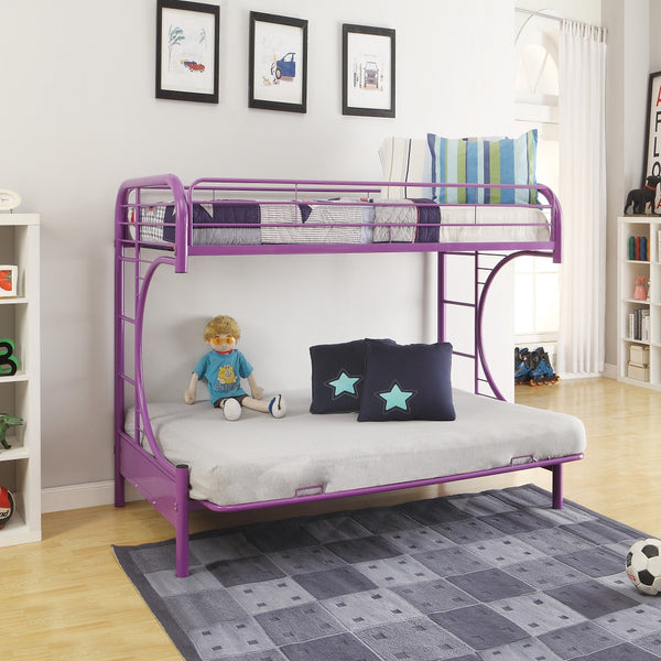 ACME Eclipse Purple Futon Bunk Bed(Twin | Full)Model 02091W-PU