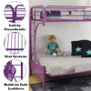 ACME Eclipse Purple Futon Bunk Bed(Twin | Full)Model 02091W-PU
