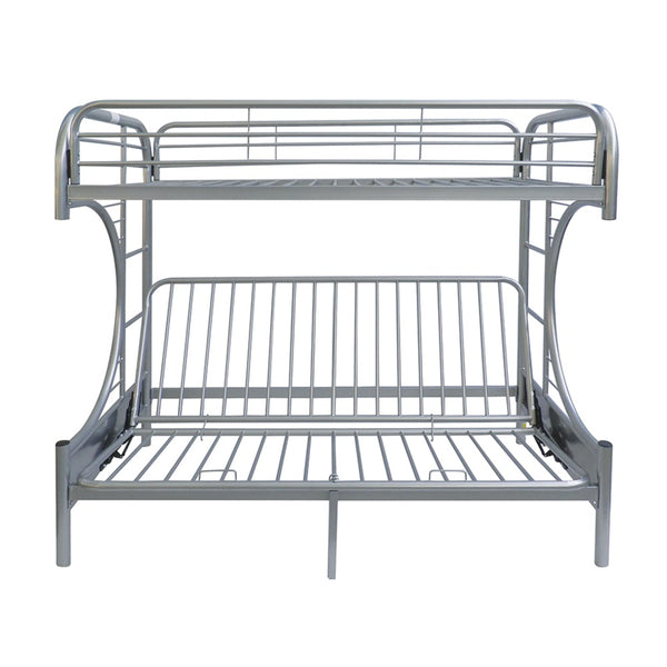 ACME Eclipse Silver Futon Bunk Bed(Twin | Full)Model 02091W-SI