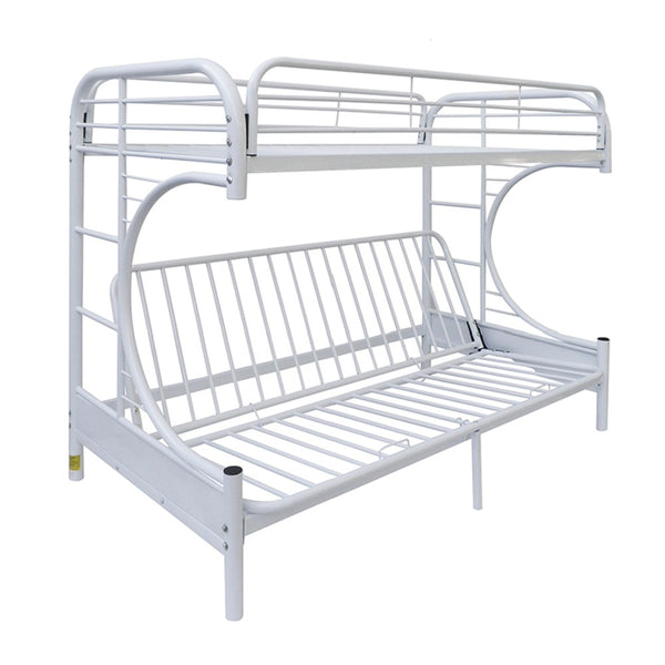 ACME Eclipse White Futon Bunk Bed(Twin | Full)Model 02091W-W