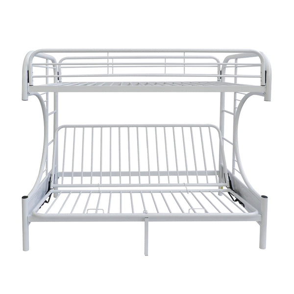 ACME Eclipse White Futon Bunk Bed(Twin | Full)Model 02091W-W