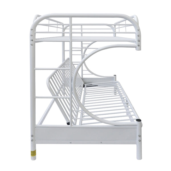ACME Eclipse White Futon Bunk Bed(Twin | Full)Model 02091W-W