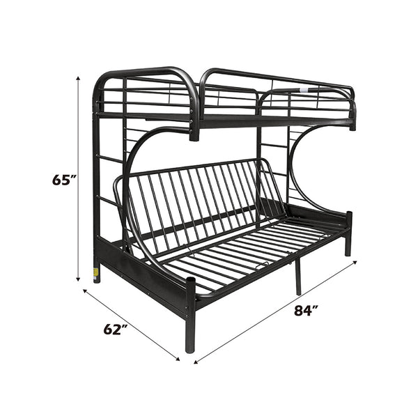 ACME Eclipse Black Futon Bunk Bed (T XL/Q) Model 02093BK