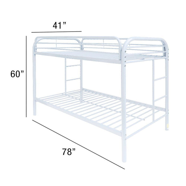 ACME Thomas White Bunk Bed (Twin | Twin)Model 02188WH