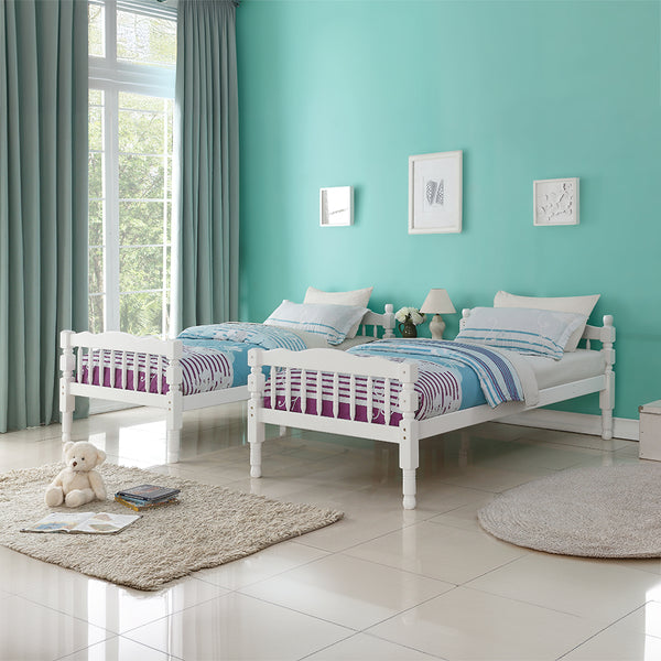 ACME Homestead White Bunk Bed (Twin | Twin)Model 02298