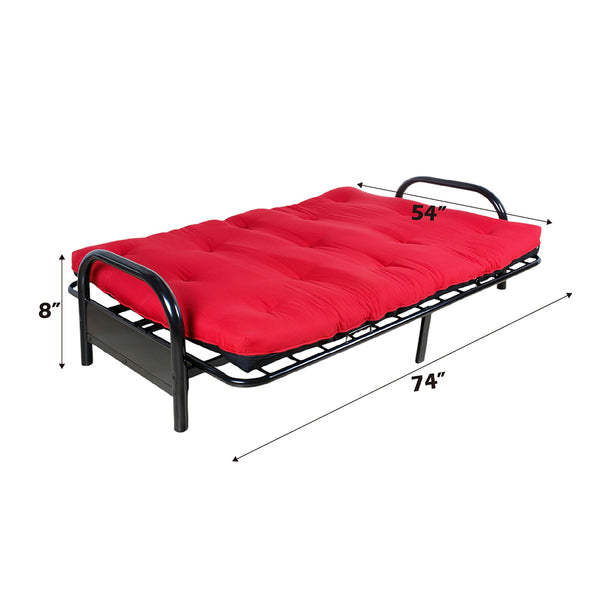 ACME Nabila Red & Black Full Futon Mattress (8"H) Model 02812