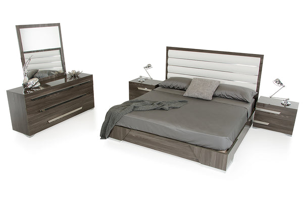 Queen Nova Domus Capulet Italian Modern Grey Bedroom Set Model VGACCAPULET-SET-Q