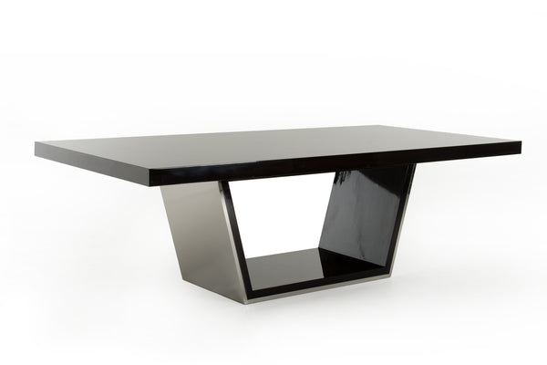 Modrest Christa Modern Ebony High Gloss Dining Table Model VGHB220T