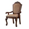 ACME Chateau De Ville Fabric & Cherry Arm Chair (Set-2) Model 04078A