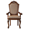 ACME Chateau De Ville Fabric & Cherry Arm Chair (Set-2) Model 04078A