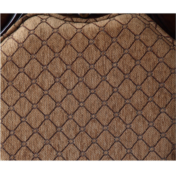 ACME Chateau De Ville Fabric & Cherry Arm Chair (Set-2) Model 04078A