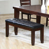 ACME Urbana Black Synthetic Leather & Cherry Bench Model 04625