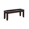 ACME Urbana Black Synthetic Leather & Cherry Bench Model 04625