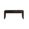 ACME Urbana Black Synthetic Leather & Cherry Bench Model 04625