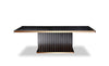 A&X Talin Modern Black Crocodile & Rosegold Dining Table Model VGUNCC842-240
