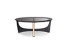 A&X Talin Modern Black Crocodile & Rosegold Coffee Table Model VGUNCK813-120