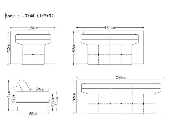 Divani Casa Vanity Modern White Leather Loveseat Model VG2T0744-LOVE-WHT