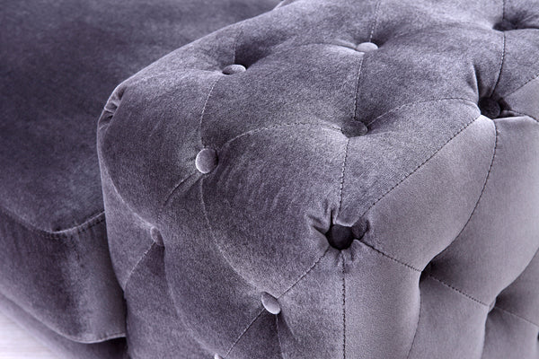 Divani Casa Trisha Modern Grey Fabric Loveseat Model VG2T-0766-LOVE-GRY