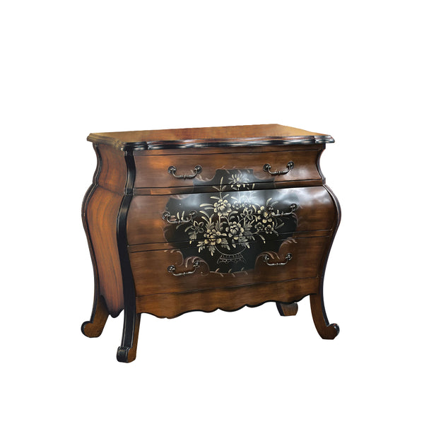 ACME Roma Oak & Antique Black Chest Model 09205