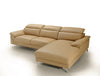 Divani Casa Sura Modern Camel Leather Right Facing Sectional Sofa Model VGBNS-1812-CML-RAF