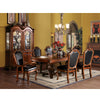 ACME Chateau De Ville Black Synthetic Leather & Cherry Arm Chair (Set-2) Model 10039A
