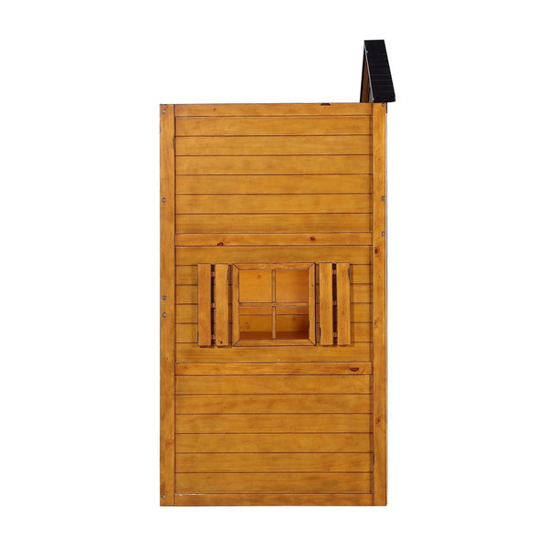 ACME Tree House Rustic Oak Twin Loft Bed Model 10160